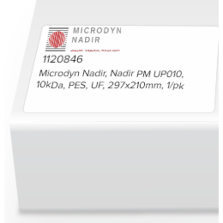 STERLITECH Microdyn Nadir, Nadir PM UP010, 10kDa, PES, UF, 297 x 210mm, 1/pk 300745